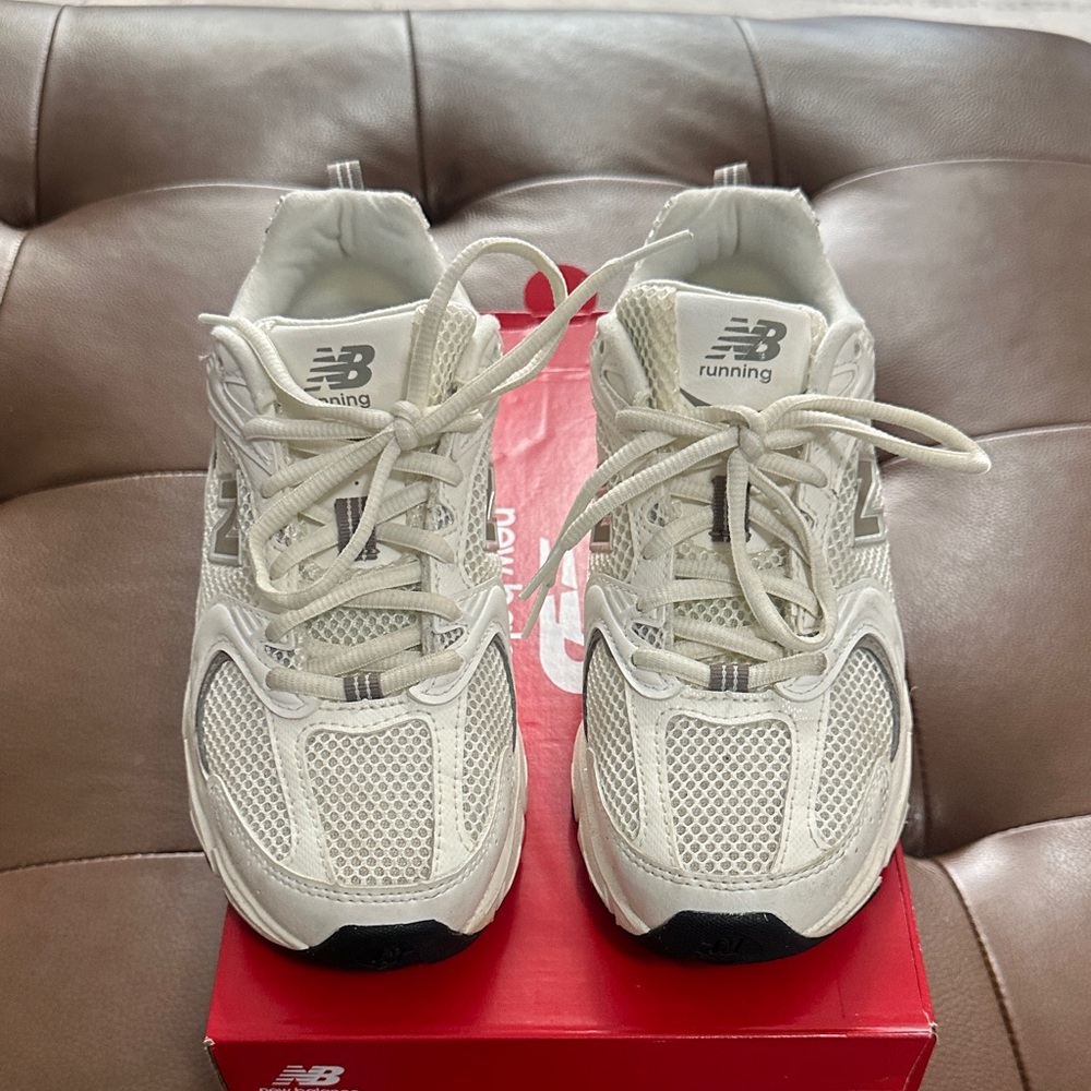 New Balance Cream Athletic Shoes